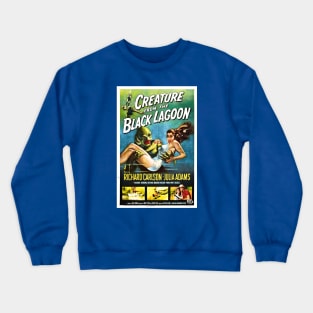 Vintage Movie - Creature From The Black Lagoon poster Crewneck Sweatshirt